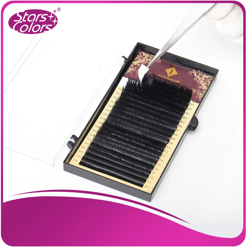 

10 boxes/lot Mix Size 7 to 15 mm 20 rows High quality mink synthetic eyelash individual natural eyelashes fake eye lash make up