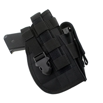 

Universal 600D Molle Gun Pistol Holster for Right Hand Hunting Shooting Quick Release Holsters Adjustable Straps Rifle Pouch