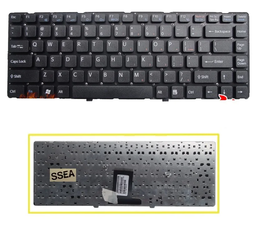SSEA New laptop US Keyboard for Sony Vaio VPC EA VPC EA