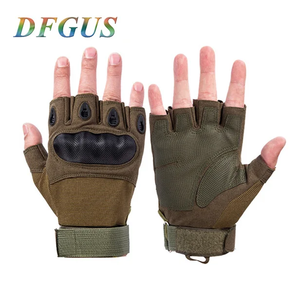 Мужские тактические перчатки армейские уличные спортивные из микрофибры eldiven Военные рукавицы перчатки для мужчин - Цвет: half green