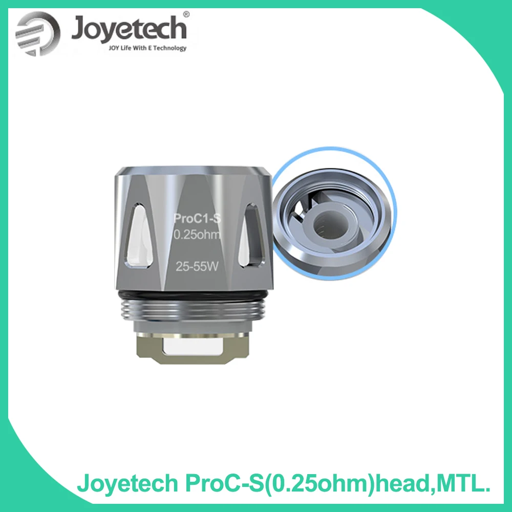 Original Joyetech ProCore Series Heads-ProC1-S(0.25ohm) MTL Head Coil Replacement Atomizer Head for eVic Primo Mini kit