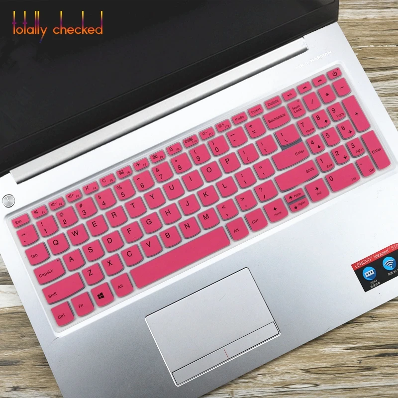 Keyboards Protection en silicone pour clavier dordinateur portable Lenovo Ideapad L3 15Iml05 L3 15 L3-15Iml S540-15Iml L340 15 15,6 Bleu 