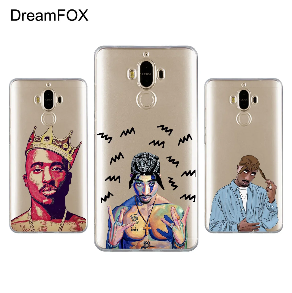 DREAMFOX L551 Тупак Шакур Мягкий ТПУ силиконовый чехол для huawei mate Nova 2 9 10 20 30 Lite Pro Plus |