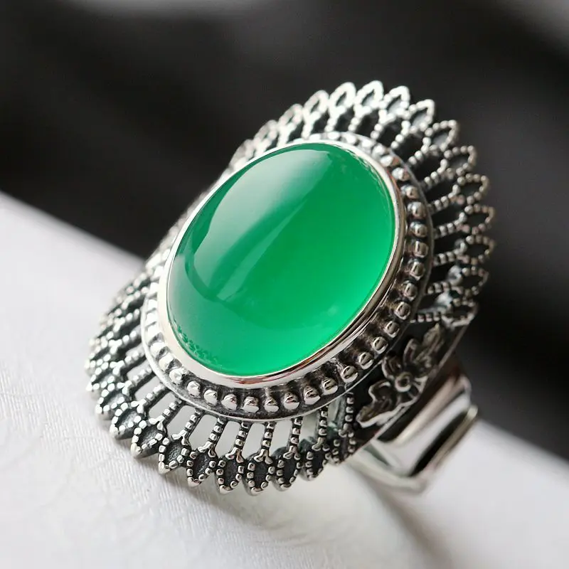 

925 sterling silver ring Opening width Thai silver ring restoring ancient ways