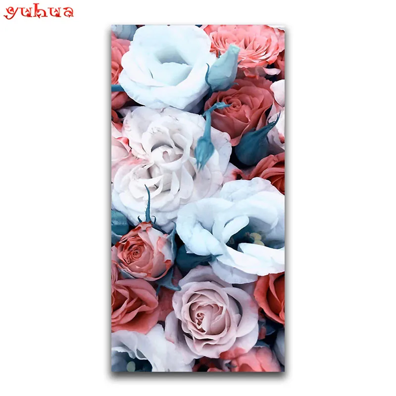 

Full Square Diamond mosaic color rose Full Round Diamond embroidery flower 5D DIY Diamond painting Cross stitch decoration