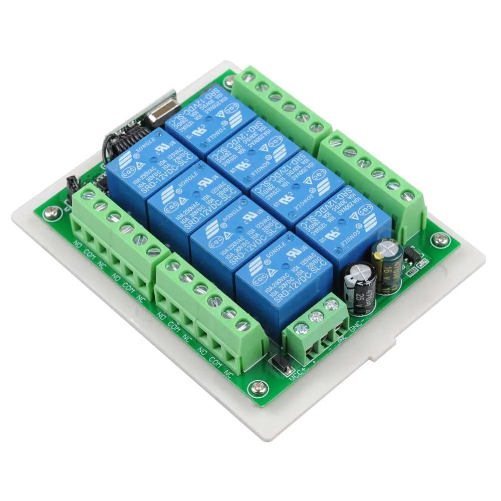 433Mhz DC 12V 8 CH RF беспроводной пульт дистанционного управления Система 8CH релейный
