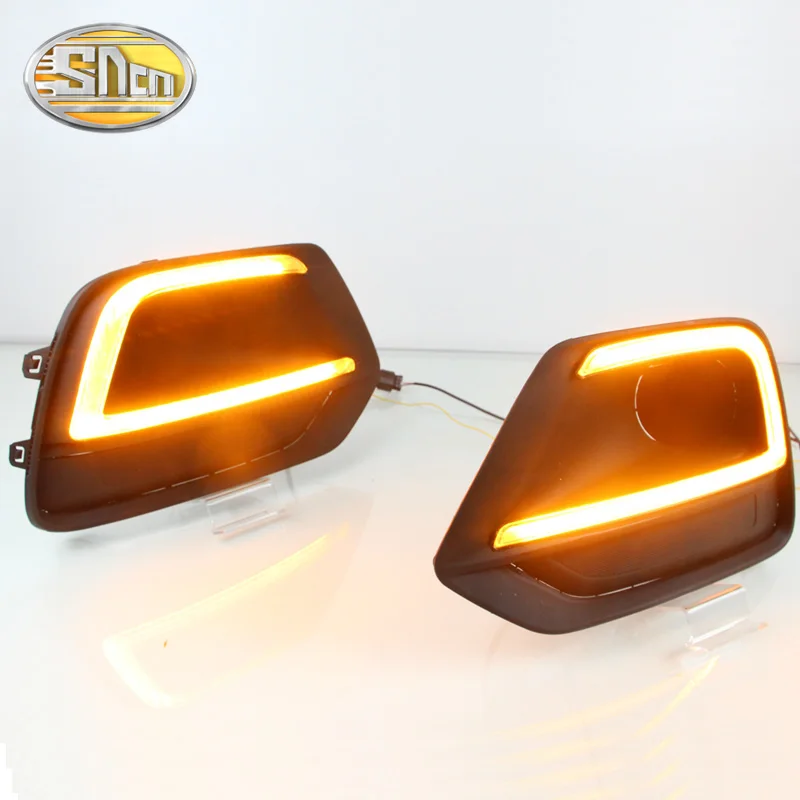2 шт. светодиодный фонарь дневного света для Chevrolet Trax желтый сигнал поворота функция 12 В автомобиля DRL противотуманная фара украшение