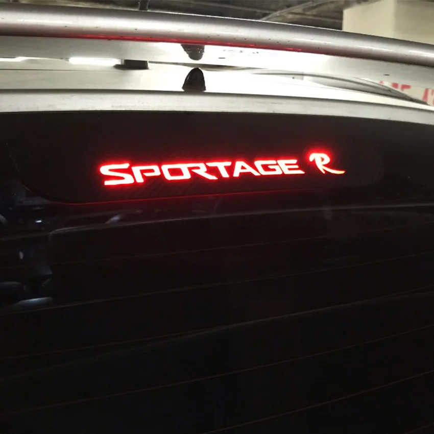 

1 pc The carbon fiber car sticker of High mounted stop lamp for KIA Sportage Decorative car sticker