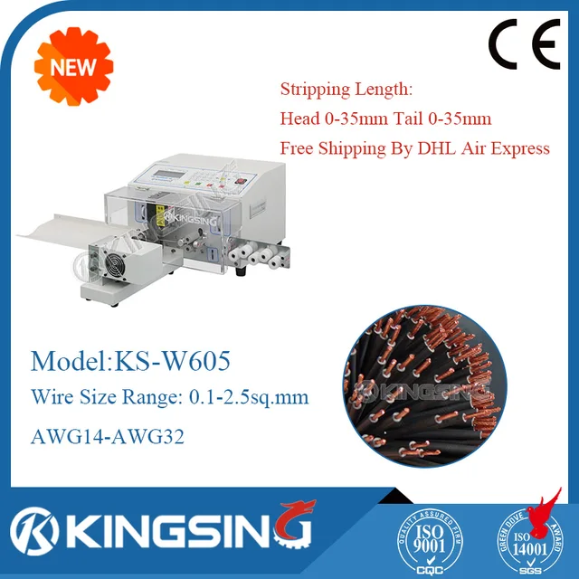 broad range fully automatic wire cutting stripping twisting machine range wiring size