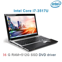 P8-22 black 16G RAM 512G SSD i7 3517u 15.6 gaming laptop DVD driver keyboard and OS language available for choose"