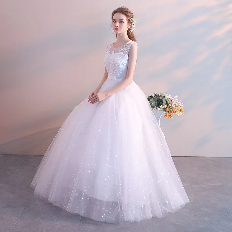LAMYA White Red Wedding Dress Bride Married Floor Length Princess Simple Pregnant Women High Waist Plus Size Vestidos De Novia