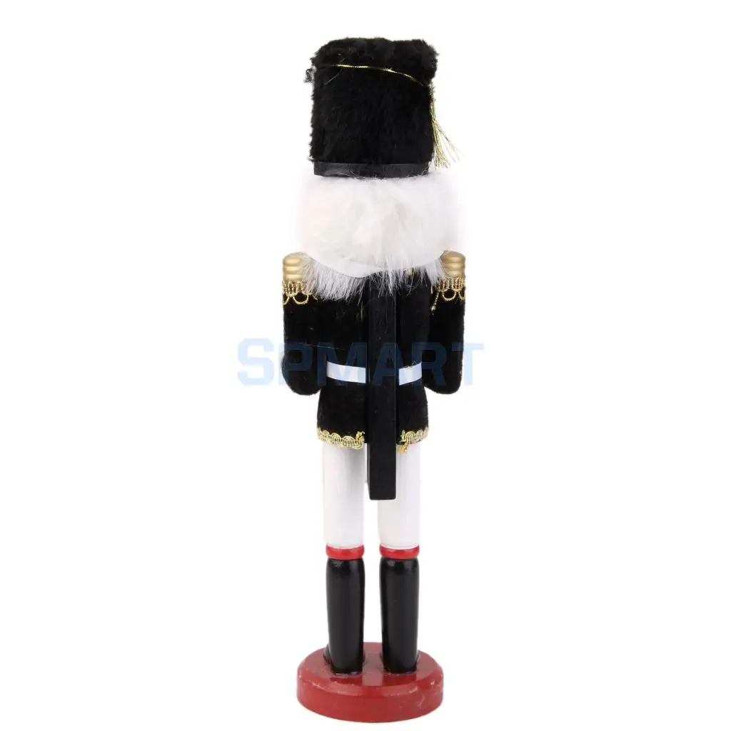 2 pieces 30cm Wooden Nutcracker Soldier Action Figures Festival Christmas Decoration Ornaments Xma's Toys Gifts