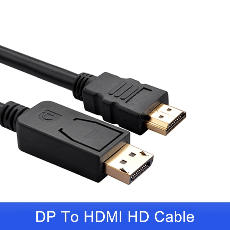 

New 1.8M 3M Display Port Displayport Male DP to HDMI Male Cable Adapter Converter for PC Laptop HD Connector for PC Notebook