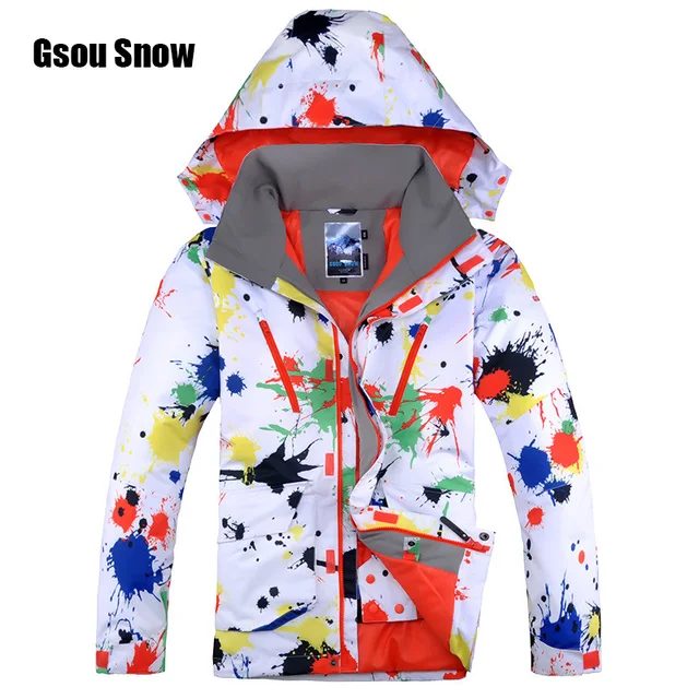 2018 Новый Gsou снег сноуборд куртка для Для мужчин мужской Водонепроницаемый ветрозащитный дышащий Лыжный СПОРТ зимняя куртка Мягкий хлопок теплая куртка