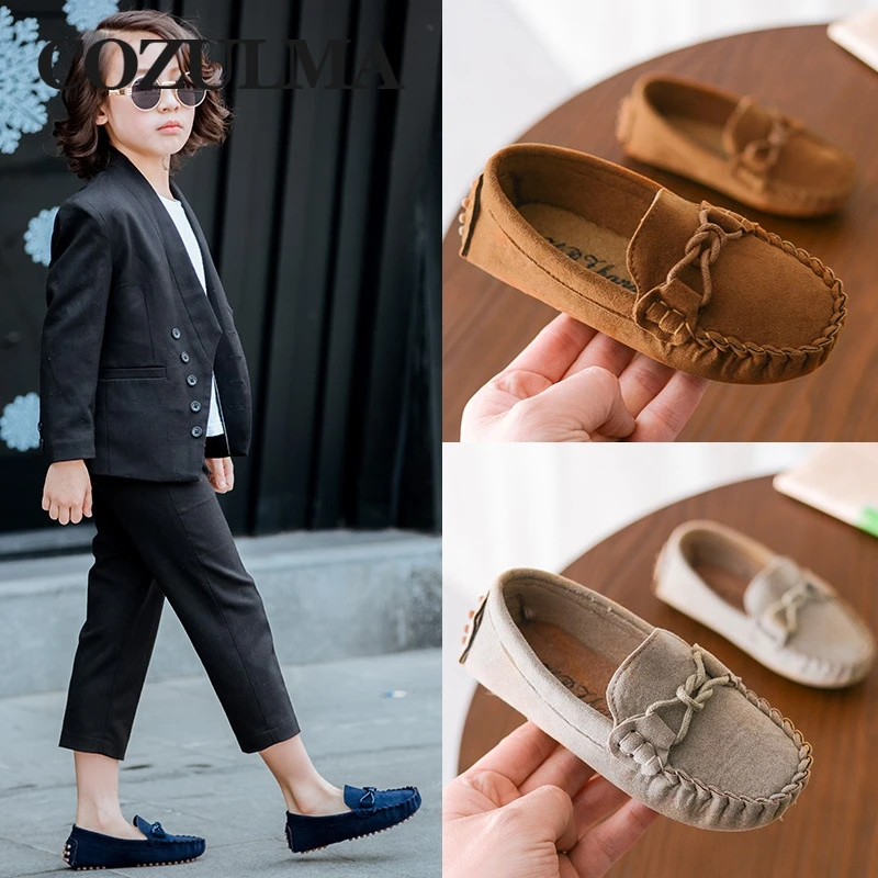 COZULMA/детские мокасины; лоферы; обувь для мальчиков; модные кроссовки; детская Массажная Повседневная обувь; детская кожаная обувь на плоской подошве для девочек; размеры 21-35