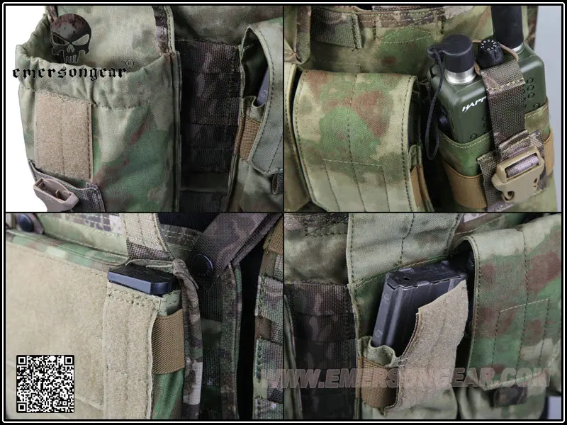 Emerson RRV тактический жилет с Pouchs Набор Камуфляж снаряжение Airsoftsports EM7443 MultiCam aor