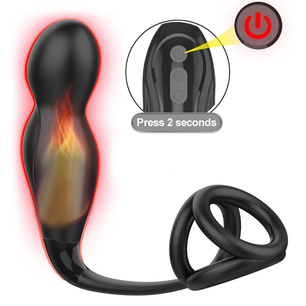 Anal Butt Plug Dildo Vibrator with Ring Male Masturbator For Men Prostate Massage Remote Control Vibrators Penis Sex Toy |
