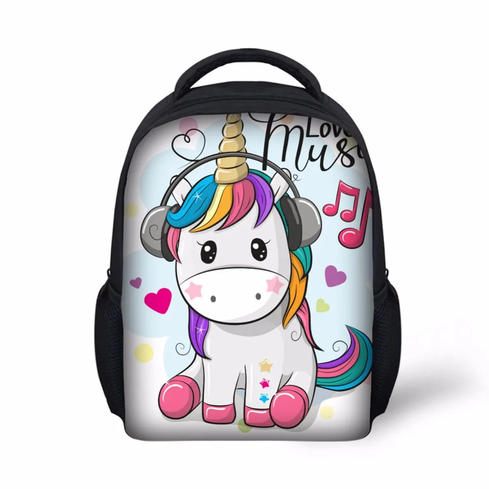 De los niños de la Escuela de luz peso las niñas mochila de unicornio impresión mochila chicas mochila escolar jardín para los niños