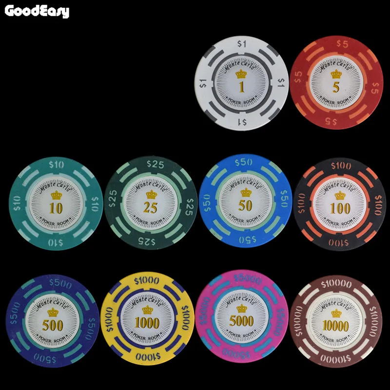 Casino chip clay dollar poker gambling logs
