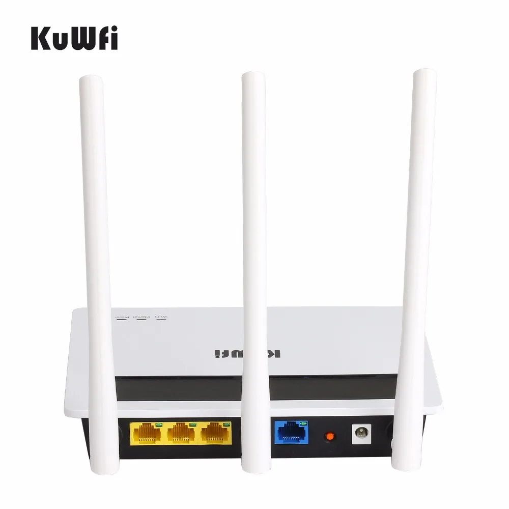 KuWFi 300 Мбит/с беспроводной маршрутизатор 2,4 ггц Wifi ретранслятор Wifi расширитель Клиент AP мост с 3 шт антеннами сильный Wifi сигнал