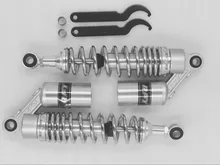 320mm 1 par chrome Motocicleta Traseiro air Shock Absorber Para GSX 750 Inazuma xjr400 97-98 HONDA CB400 super quatro 1992-1998 prata