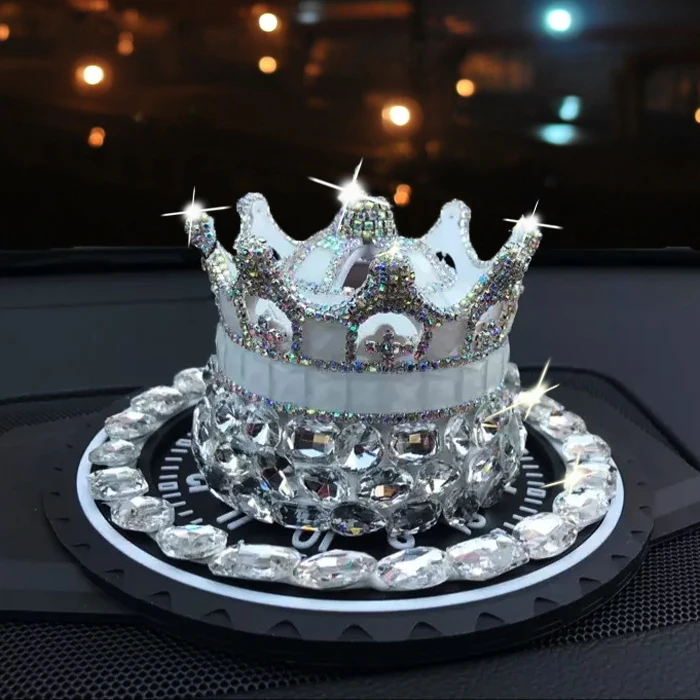 

Crystal Crown modeling Perfume seat Car Luxurious Deodorizing Scent Air Freshener Fragrance For Homes Auto Liquid perfume