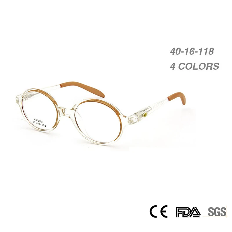 

Sorbern Plain Glasses Frames for Children Spring Hinges Eyeglass Round CP Injection Prescription Girl Kids Glasses Plastic Frame