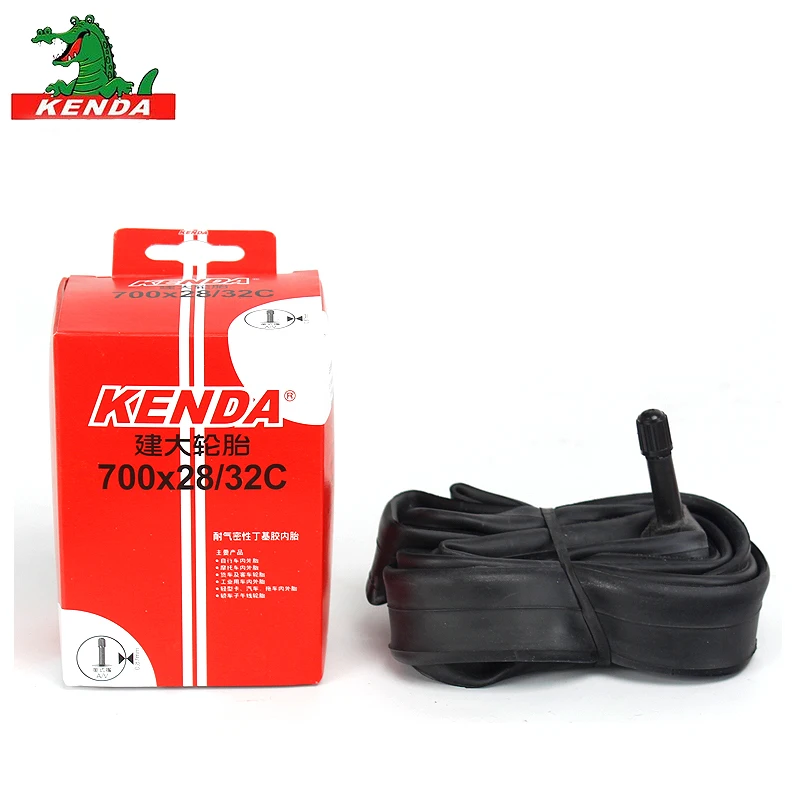 Kenda-Bicycle Butyl Rubber Inner Tube, American Valve, French Valve, Cycling, Mountain Bike, 700x28, 32C, 2Pcs