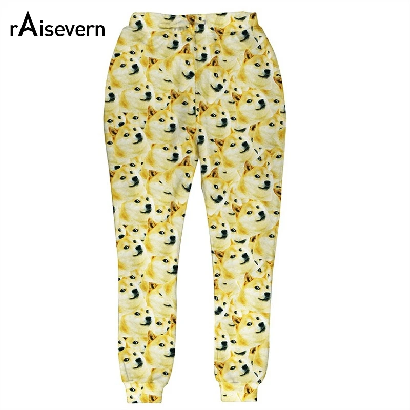 

Raisevern New 3D Joggers Retro Sweatpant Doge Funny Print Casual Pant Long Trousers Emoji Pants Fashion Streetwear Dropship