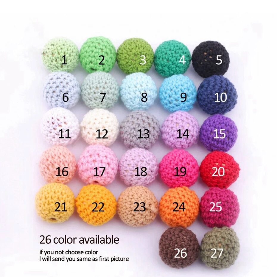 Personalized Name New Baby Pacifier Chain For Baby Feeding Dummy Chain Wooden Crochet Bead Eco-friendly Pacifier Clip Binky Clip