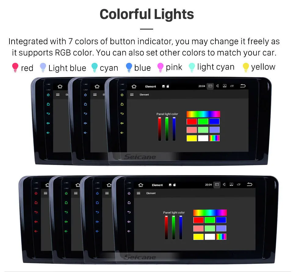 Clearance Seicane Android 9.0 IPS for 2005-2012 Mercedes Benz GL Class X164 GL350 GL420 GL450 GL500/ML CLASS W164 radio Car Unit Player 12