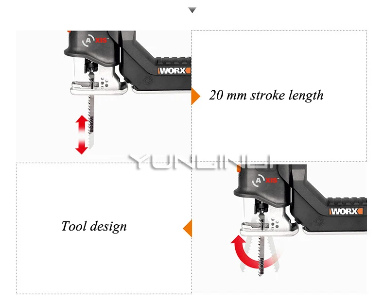 Curve Reciprocating Saw Multi-function Chainsaw Home Small Woodworking Cutting Power Tools WX550 Curve Reciprocating Saw Multi-function Chainsaw Home Small Woodworking Cutting Power Tools WX550