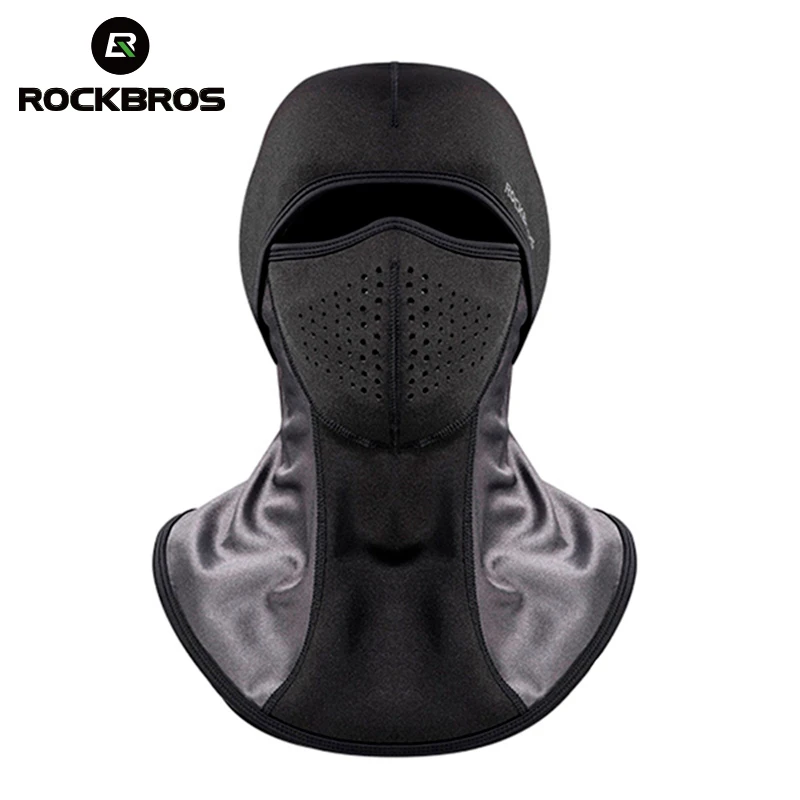 

ROCKBROS MTB Bike Winter Mask Cap Elastic Windproof Face Mask With Extra Layer Filter Sport Ski Running Neck Hat Head Scarf