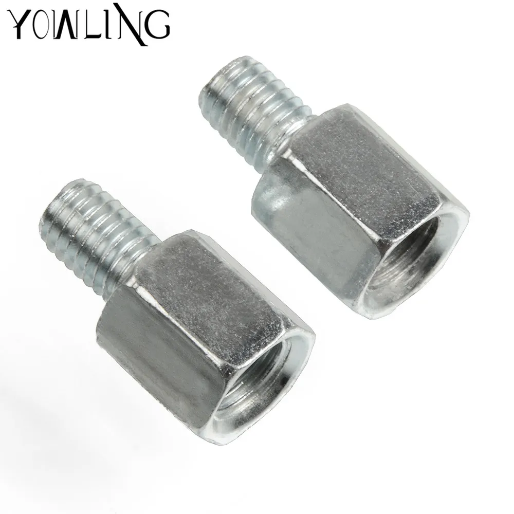 Motorcycle Scooter Mirror Adapters View Bolts Screw 10mm to 8mm For YAMAHA R6 R6S MT 07 MT-07 FZ-07 MT-09 FZ-09 MT-10 FZ-07 XJ6 photo