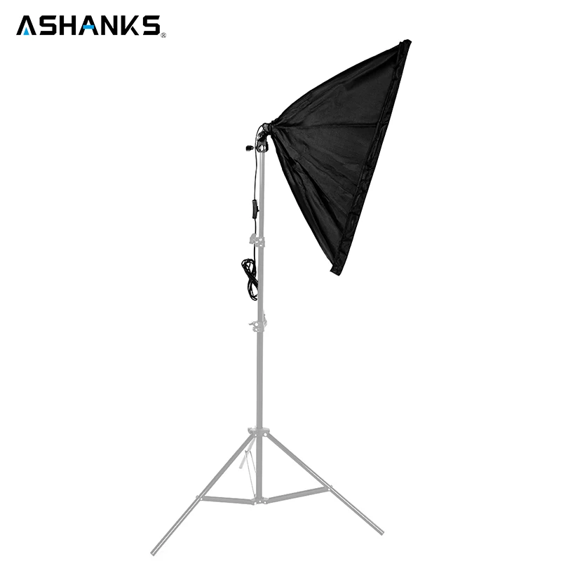 ASHNAKS софтбокс световой комплект 50x70 см фотостудия палатка с одним держателем лампы для E27 непрерывного освещения фототехники