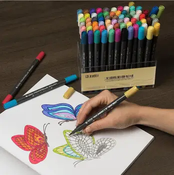 

STA Double Head Artist Soluble Colored Sketch Marker Brush Pen Set For Drawing Design Paints Art Marker Supplies