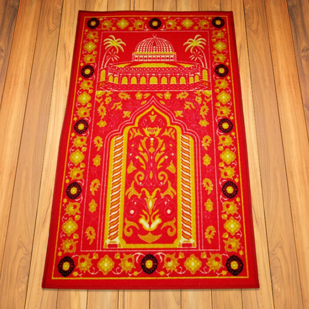 66,5*110 см коврик для молитвы из полиамидного волокна, Исламская мусульманская молитва, коврик для спальни, ковер, портативное покрывало для молитвы, удобное новое горячее предложение