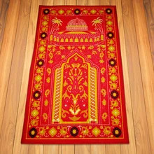 66,5*110 см коврик для молитвы из полиамидного волокна, Исламская мусульманская молитва, коврик для спальни, ковер, портативное покрывало для молитвы, удобное новое горячее предложение