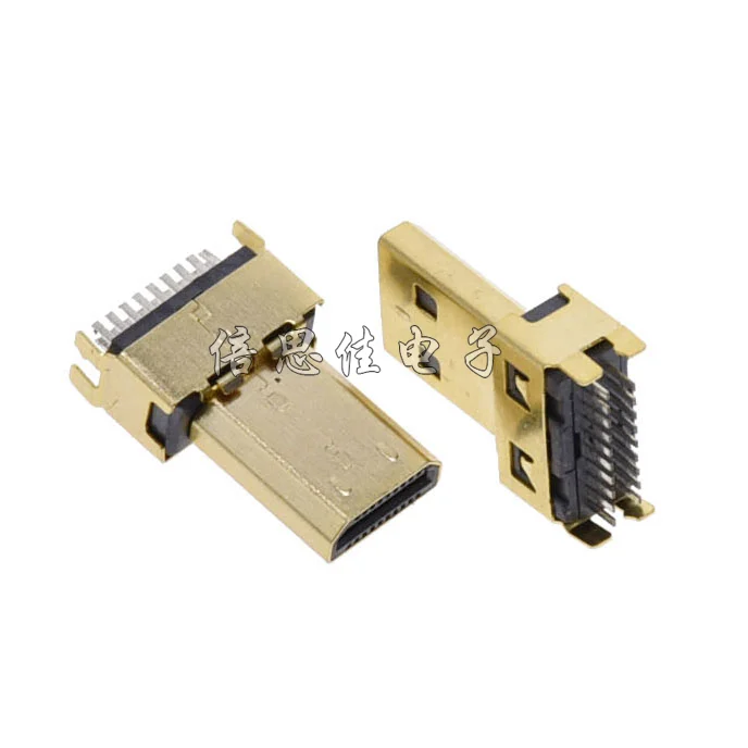 

5pcs/MICRO HDMI Male head Splint type D type Mini HD connector