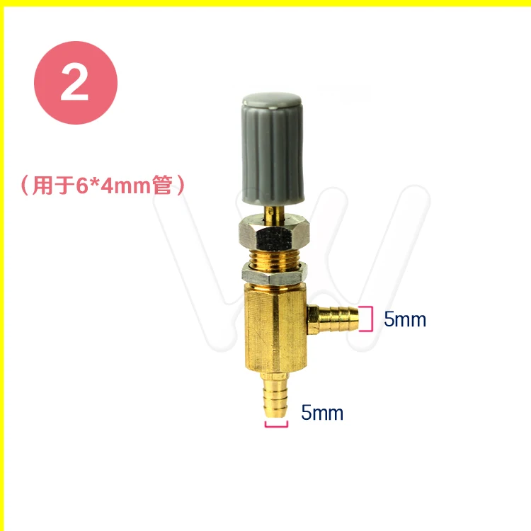 5 шт. зубной воды зубной клапан F тип Малый регулятор воды клапан 3mm5mm 4 2,5 мм регулятор воды стоматологический стул Uint - Цвет: 2