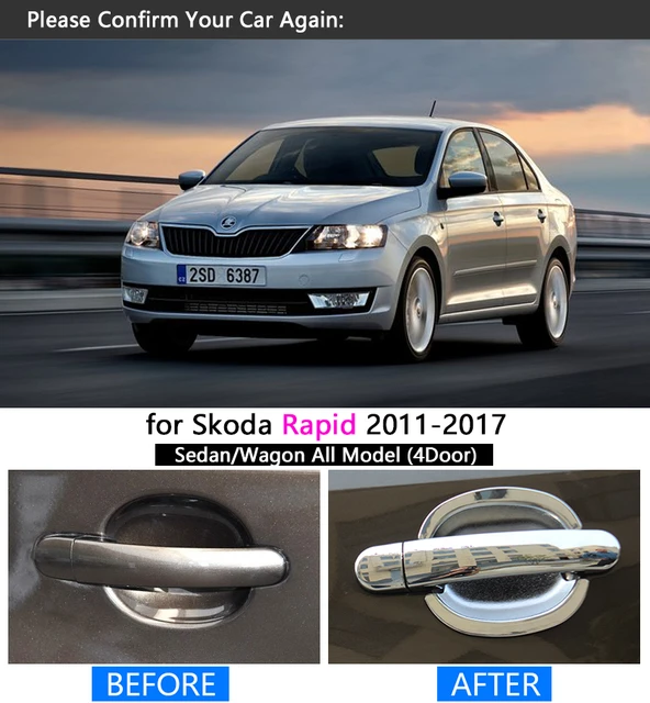 Skoda rapid 2024 chrome accessories