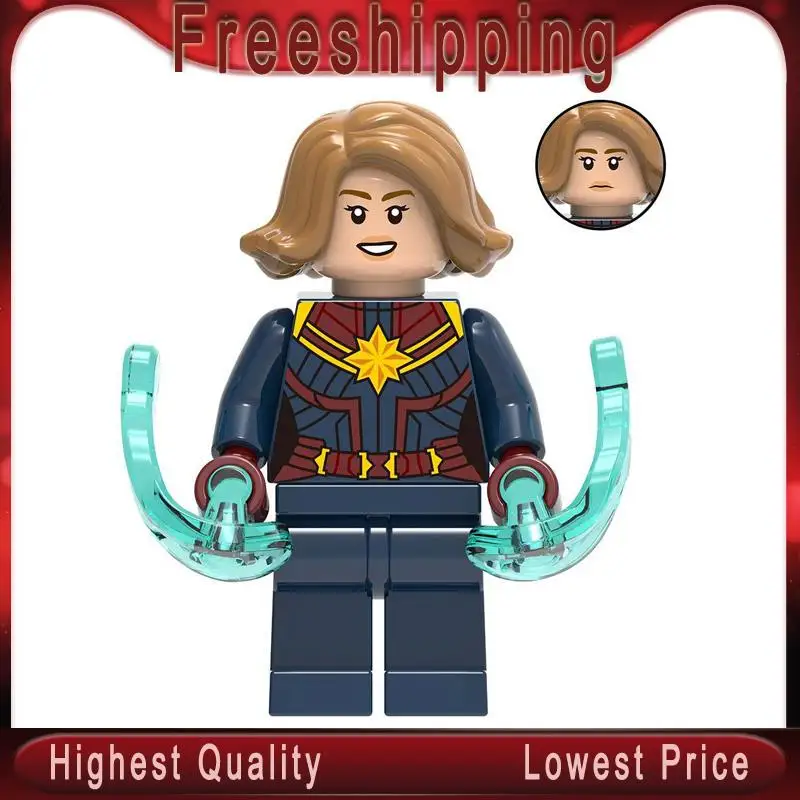 

LegoINGly Marvel Avengers 4 Endgame Captain Marvel Action Figure Carol Danvers Building Blocks Kids Toys for Children XH1127