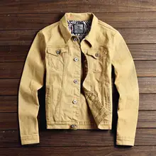 New Fashion Slim Fit Mens Jackets and Coats Casual Denim Jacket Men Veste Homme Men Jeans Jacket Khaki Black Army Green Red цена New Fashion Slim Fit Mens Jackets and Coats Casual Denim Jacket Men Veste Homme Men Jeans Jacket Khaki Black Army Green Red цены онлайн
