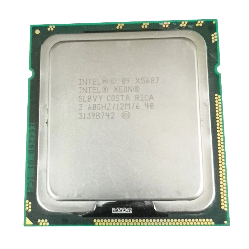 Четырехъядерный процессор Intel Xeon X5687 LGA1366 130 Вт настольный 100% рабочий механизм |