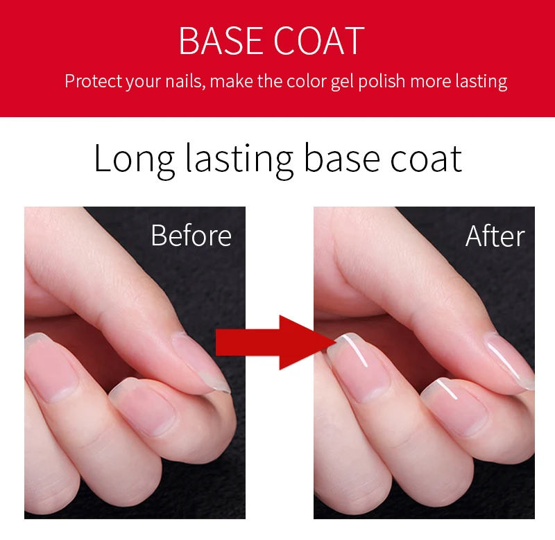 RS مسمار 15 مللي أعلى و قاعدة معطف هلام مسمار البولندية مانيكير سهلة نقع معطلة التمهيدي الأظافر الأشعة فوق البنفسجية أدى مسمار الفن شفافة هلام ...