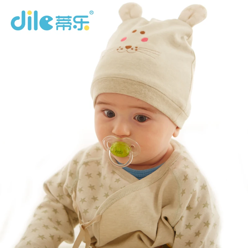 Dile baby hat for cotton Lovely 0 6months baby Caps Infant hats Skull
