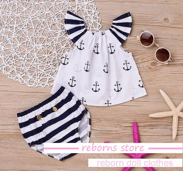 Reborn Doll Clothes Pink Baby Jeans For 22 Inch Babies Doll Kids