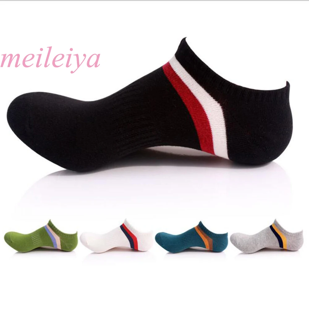 

MEI LEI YA 5 Pairs / Bag High Quality Cotton Socks Fall/Winter New Men's Cotton Socks Breathable Casual Boat Socks Men's Socks