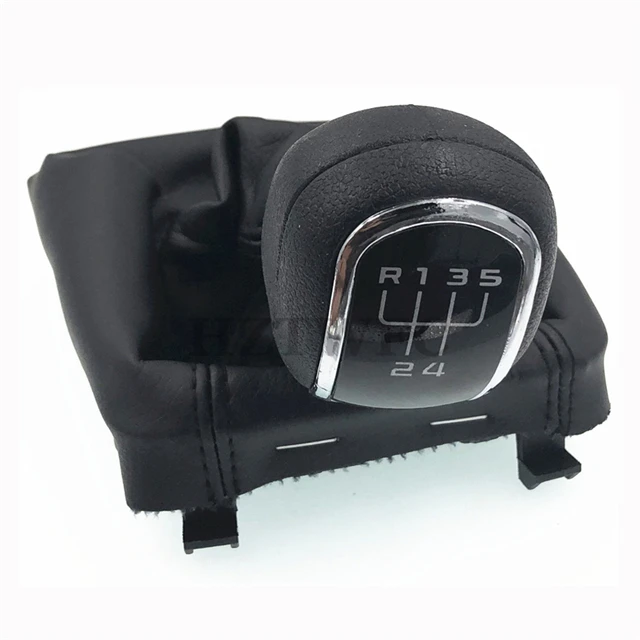 

High Quality 5 Speed Car Gear Shift Knobs With Giator Leather Boot For Skoda Octavia II 09-12 YETI 09-12 Gear Knob