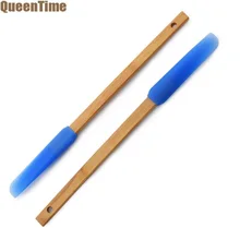 QueenTime лопатка с деревянной ручкой, силиконовый скребок, антипригарный распылитель для крема и масла, жаростойкие Креативные кухонные инструменты для выпечки